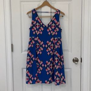 Asymmetrical Shift Dress, Size S
